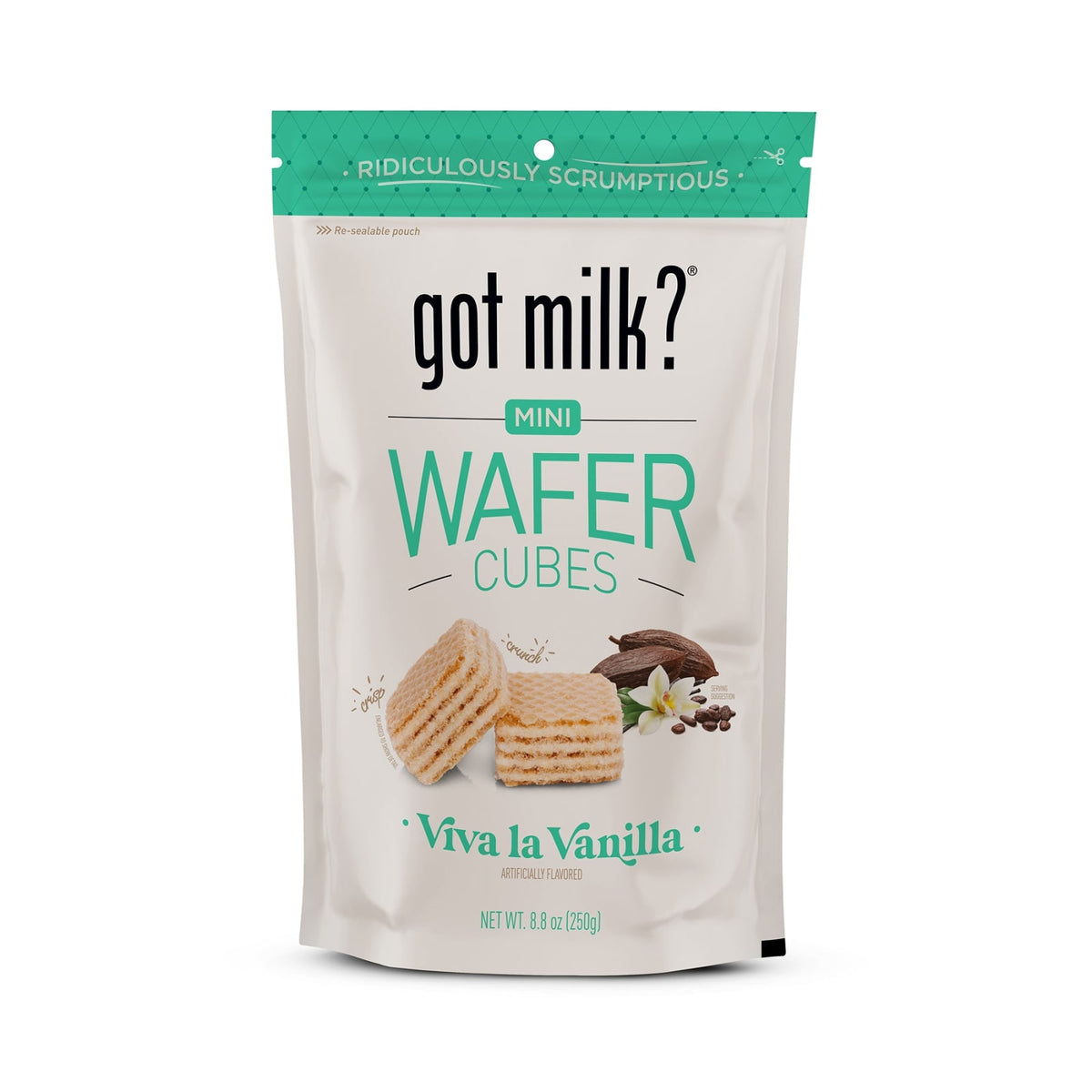 Got Milk? Snacks 8.8oz Got Milk Cookies - Wafer Cubes Bag - Vanilla