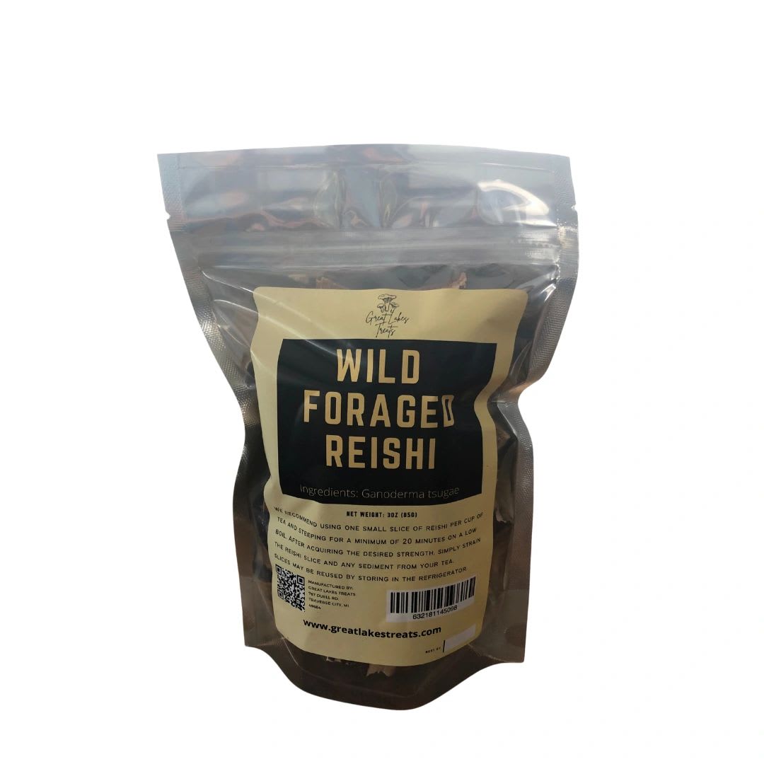Great Lakes Treats Wild Foraged Dry Sliced Reishi