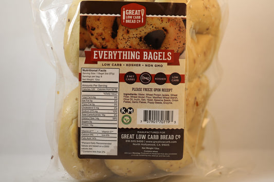 Great Low Carb Bread Company Low Carb Bagel - Everything