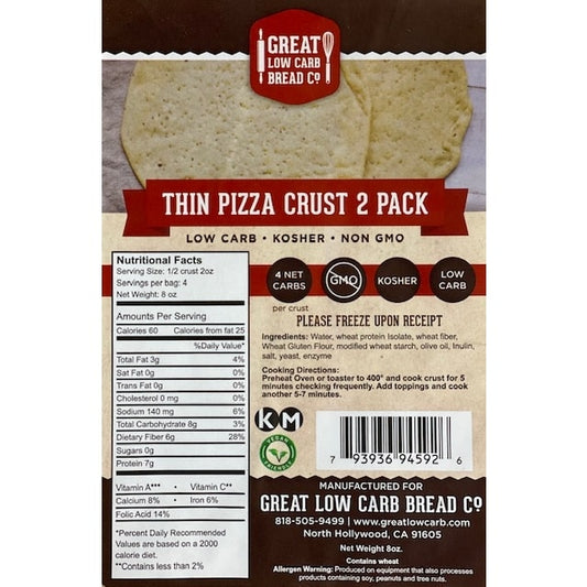 Great Low Carb Bread Company Low Carb Pizza Crust - Thin