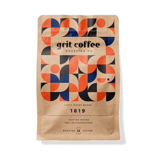 Grit Coffee Whole Bean Coffee | 12oz - Light Roast Blend, 1819