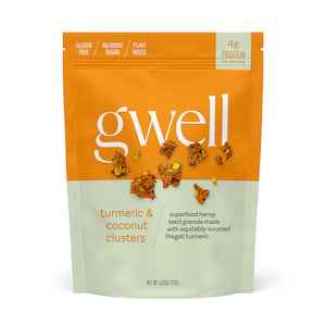 Gwell Gwellnola Golden Turmeric and Coconut Gluten Free Granola Clusters - 1