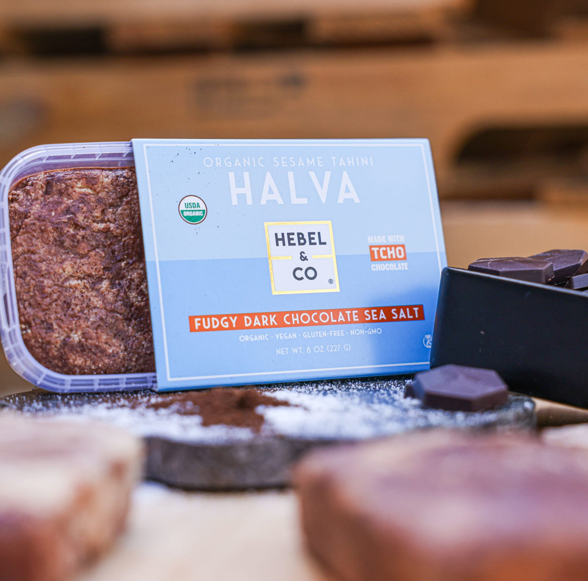 Fudgy Dark Chocolate Sea Salt Organic Sesame Tahini Halva 850000189263