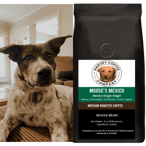 Harvey Coffee Company Moose's Mexico Organic Coffee - Whole Bean