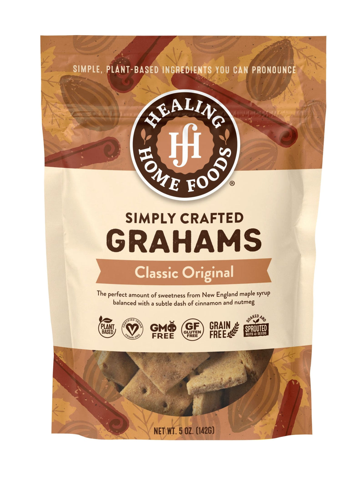 Healing Home Foods Baked Grahams, 5 oz - Classic