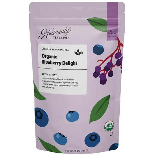 Heavenly Tea Leaves Heavenly Tea Leaves Organic Blueberry Delight, Bulk Loose Leaf Herbal