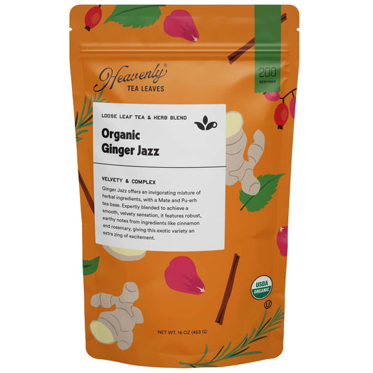 Heavenly Tea Leaves Heavenly Tea Leaves Organic Ginger Jazz, Bulk Loose Leaf Tea Tea & Her