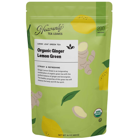Heavenly Tea Leaves Heavenly Tea Leaves Organic Ginger Lemon Green, Bulk Loose Leaf Green