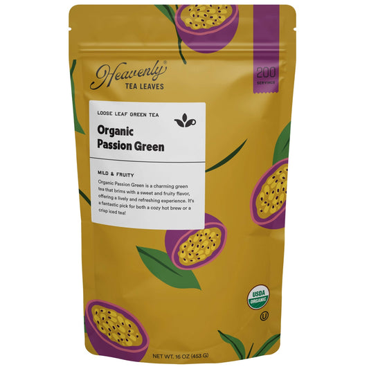 Heavenly Tea Leaves Heavenly Tea Leaves Organic Passion Green, Bulk Loose Leaf Green Tea