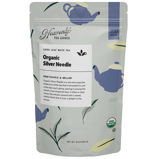 Heavenly Tea Leaves Heavenly Tea Leaves Organic Silver Needle , Bulk Loose Leaf White Tea