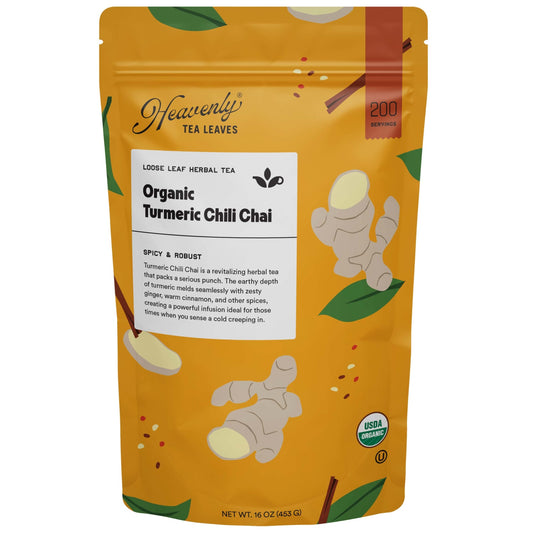 Heavenly Tea Leaves Heavenly Tea Leaves Organic Turmeric Chili Chai, Bulk Loose Leaf Herba
