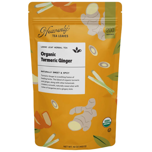 Heavenly Tea Leaves Heavenly Tea Leaves Organic Turmeric Ginger, Bulk Loose Leaf Herbal Te