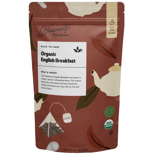 Heavenly Tea Leaves Heavenly Tea Leaves Organic English Breakfast, Bulk Compostable Pyrami
