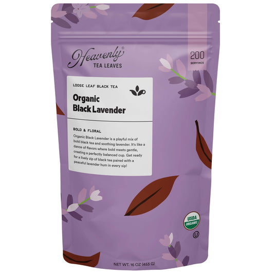 Heavenly Tea Leaves Heavenly Tea Leaves Organic Black Lavender, Bulk Loose Leaf Black Tea
