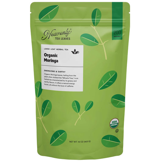 Heavenly Tea Leaves Heavenly Tea Leaves Organic Moringa, Bulk Loose Leaf Herbal Tea, 1 Lb.