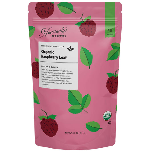 Heavenly Tea Leaves Heavenly Tea Leaves Organic Raspberry Leaf, Bulk Loose Leaf Herbal Tea