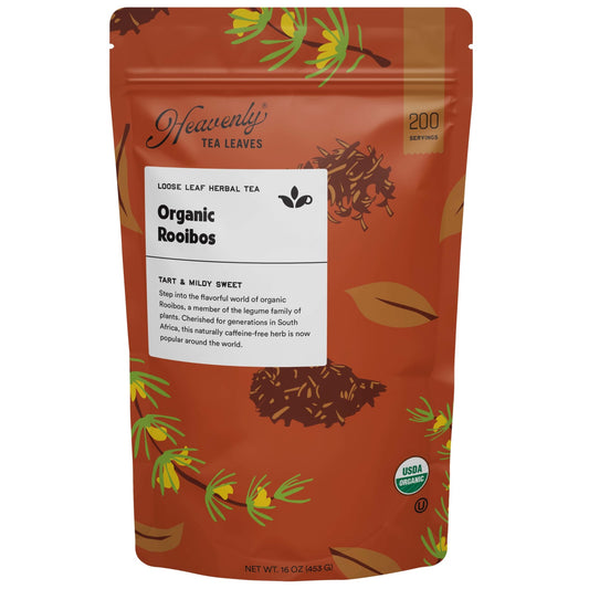 Heavenly Tea Leaves Heavenly Tea Leaves Organic Rooibos, Bulk Loose Leaf Herbal Tisane, 1