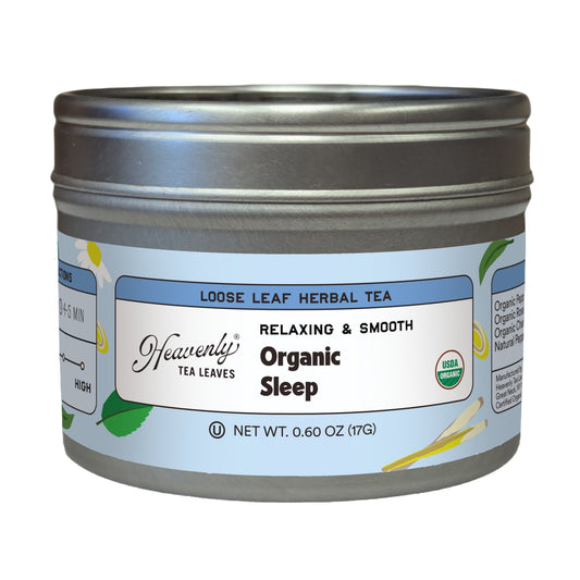 Heavenly Tea Leaves Heavenly Tea Leaves Organic Sleep, Loose Leaf Herbal Tea Tin, 0.67 oz