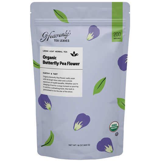 Heavenly Tea Leaves Heavenly Tea Leaves Organic Butterfly Pea Flower, Bulk Loose Leaf Herb