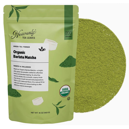Heavenly Tea Leaves Heavenly Tea Leaves Organic Barista Matcha, Green Tea Powder, 453 g