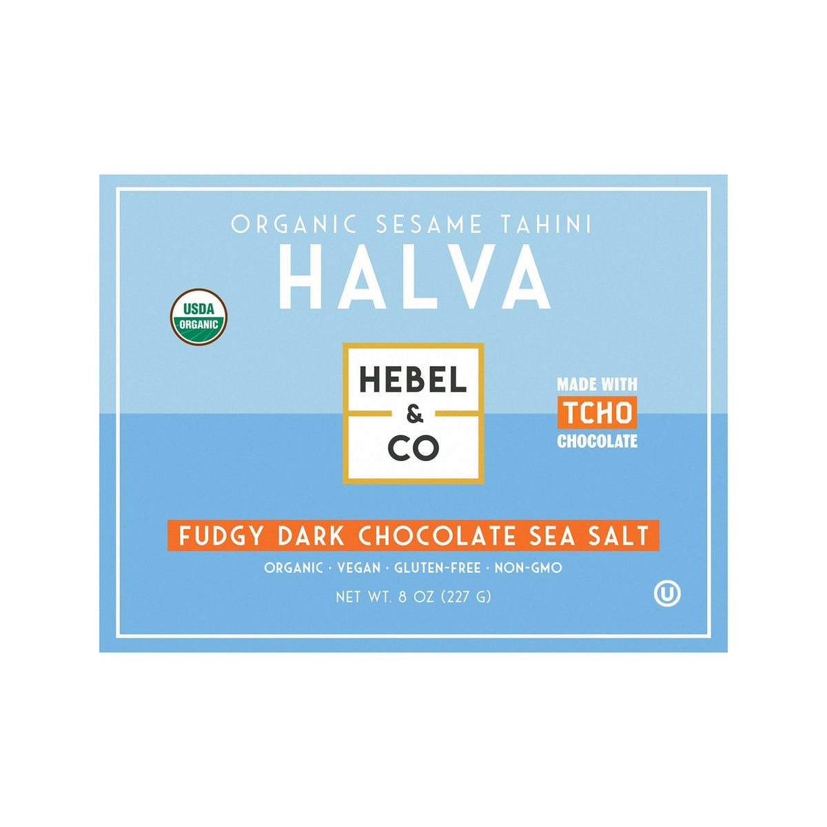 Hebel & Co Fudgy Dark Chocolate Sea Salt Organic Sesame Tahini Halva