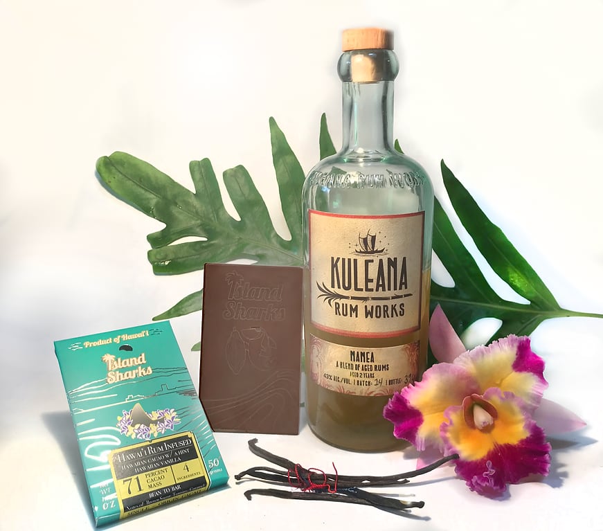 Hawaii Rum Infused 71% Hawaii Grown Chocolate w/ Hawaii Vanilla 860004475965