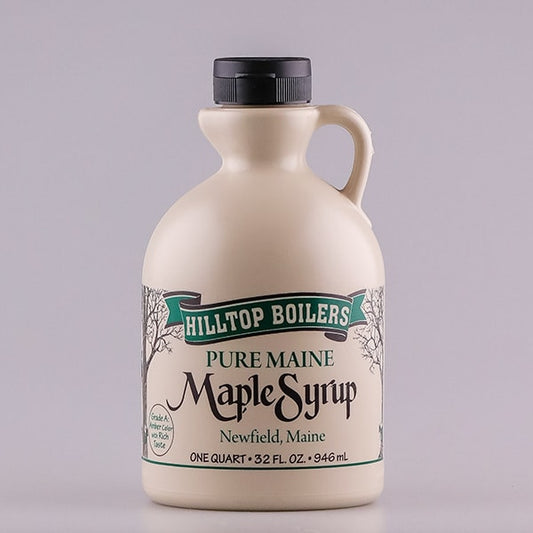 Hilltop Boilers Maple Syrup Maine Maple Syrup - Grade A - Amber/Rich - 32 oz
