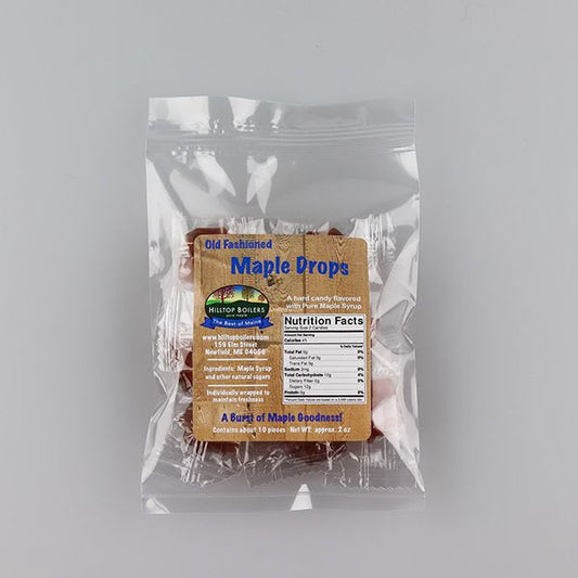 Hilltop Boilers Maple Syrup Old Fashioned Maple Drops - 10 pcs