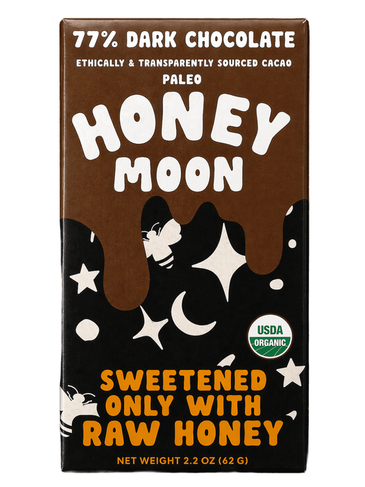 Honeymoon Chocolates 77% Honey Dark Chocolate