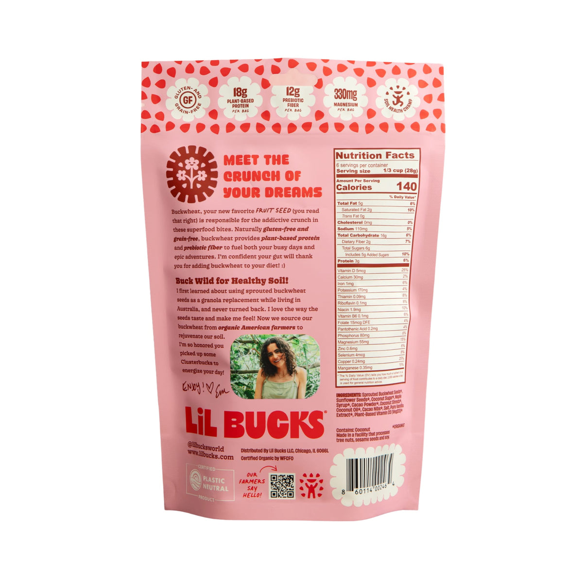Clusterbucks - Organic Sprouted Buckwheat Clusters CB001