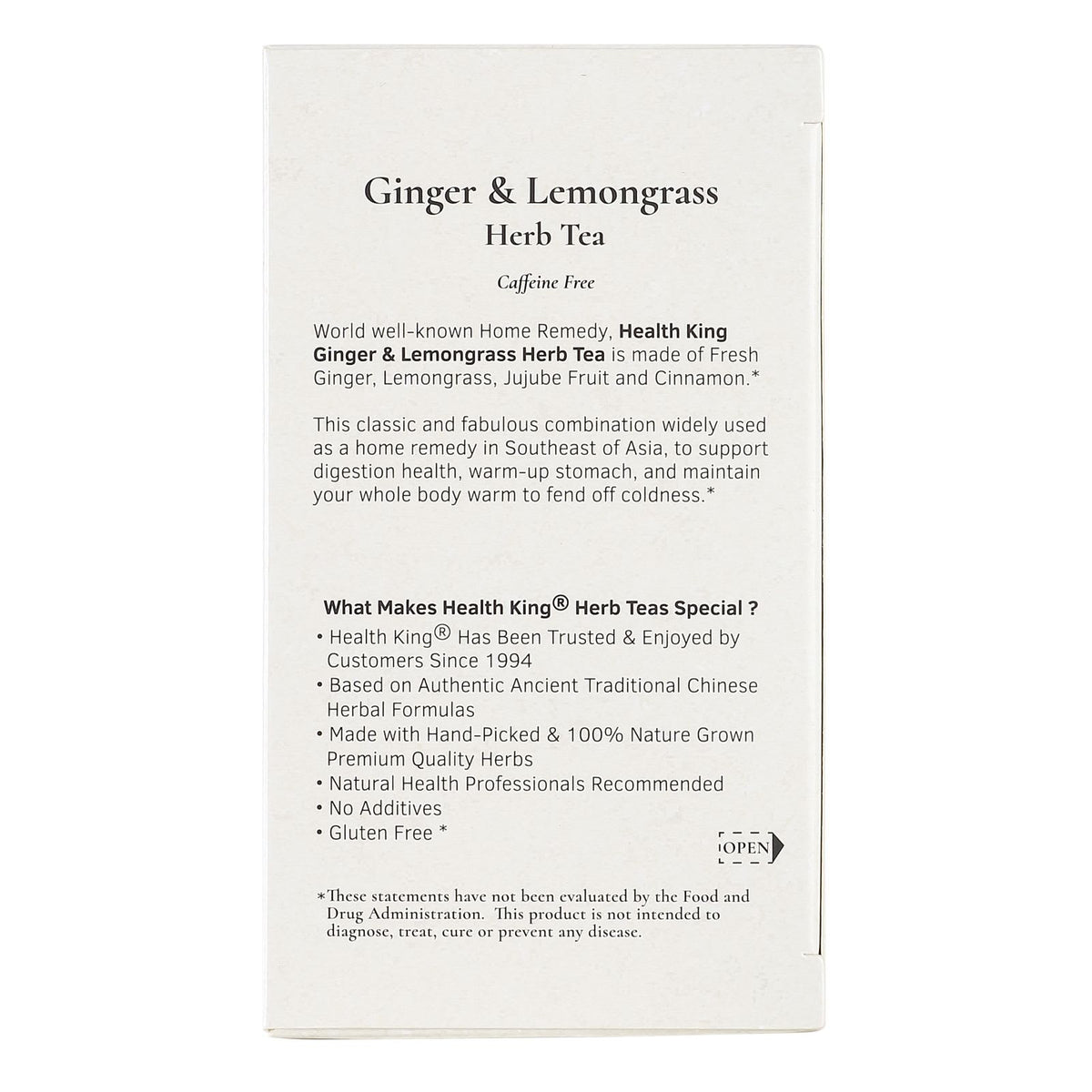 Ginger & Lemongrass Herb Tea