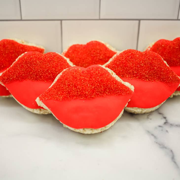 Valentine's Day Lip Rice Crispie Treats