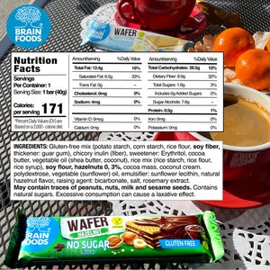 Brain Foods Wafers 13800501316211 144 ct Case