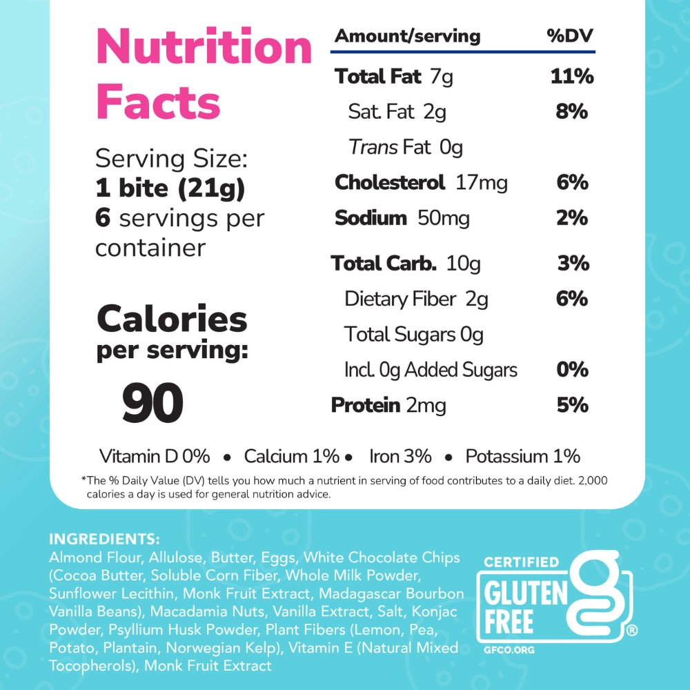 4oz Keto Cookie Bites