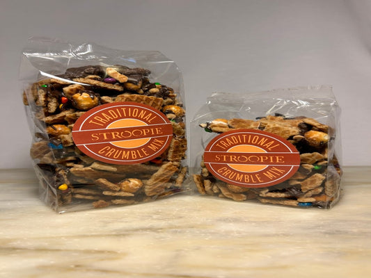 Lancaster Stroopie Co Traditional stroopwafel crumble snack mix, 5 oz bag