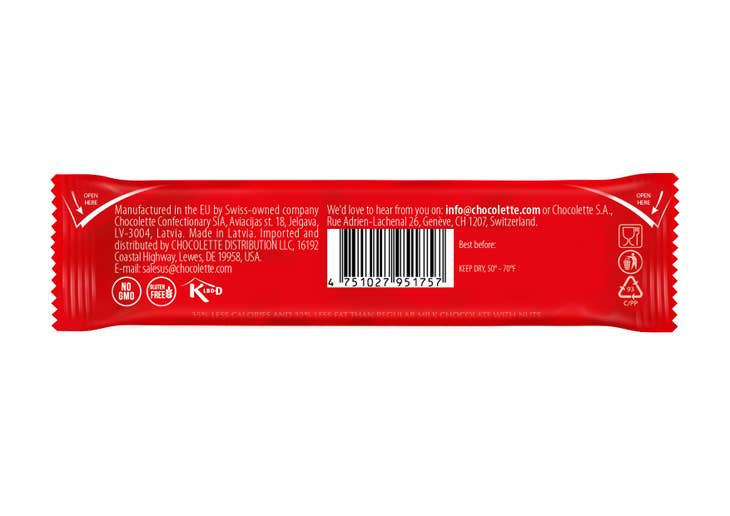 Red Milk Chocolate With Hazelnut & Macadamia, No Sugar Added RED-111