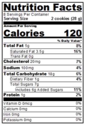 8oz Resealable Bagged Gluten Free Cookies P8099-6
