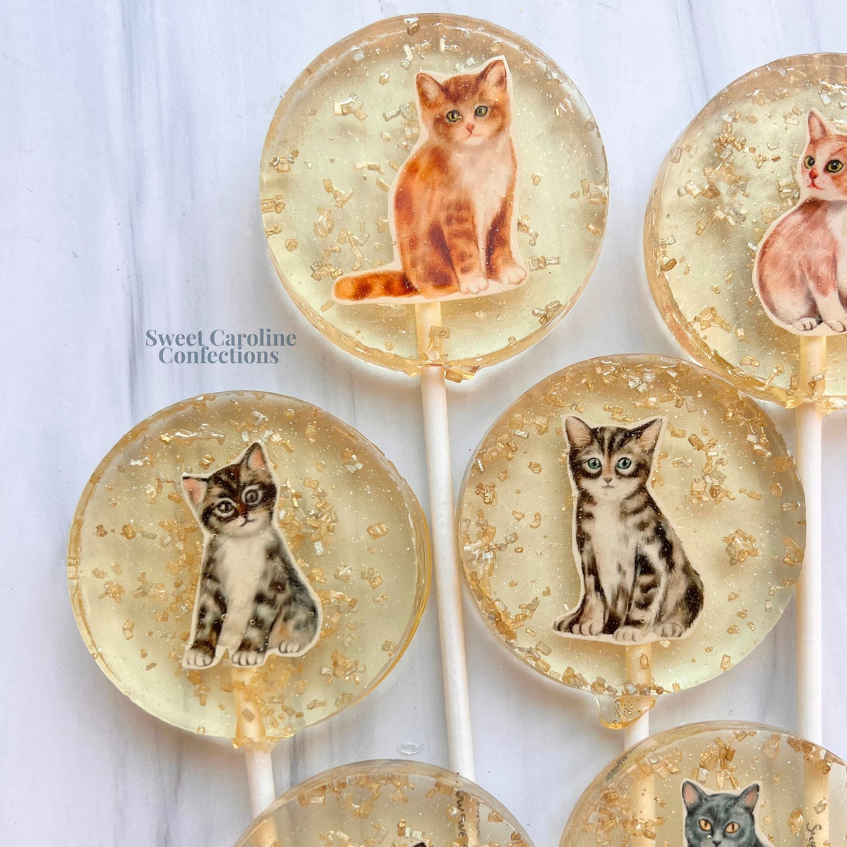 Cat Lollipop Collection, Peach Flavor, 10/Case-VEGAN 00038