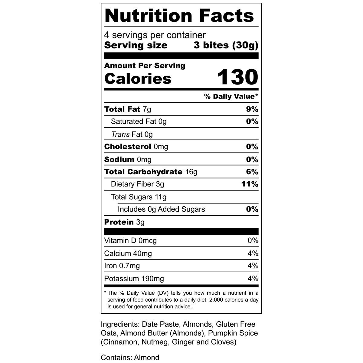 4.3oz Energy Bites 8006