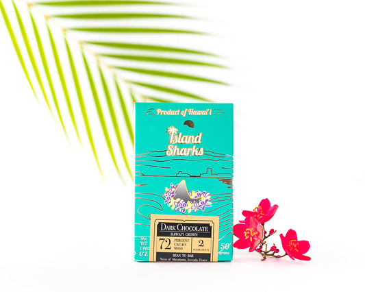 Island Sharks Chocolate 72% Hawaii Grown Dark Chocolate