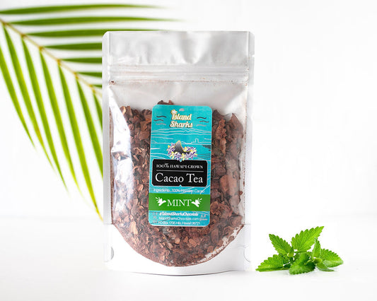 Island Sharks Chocolate Hawaii Grown Cacao Tea w/ Mint