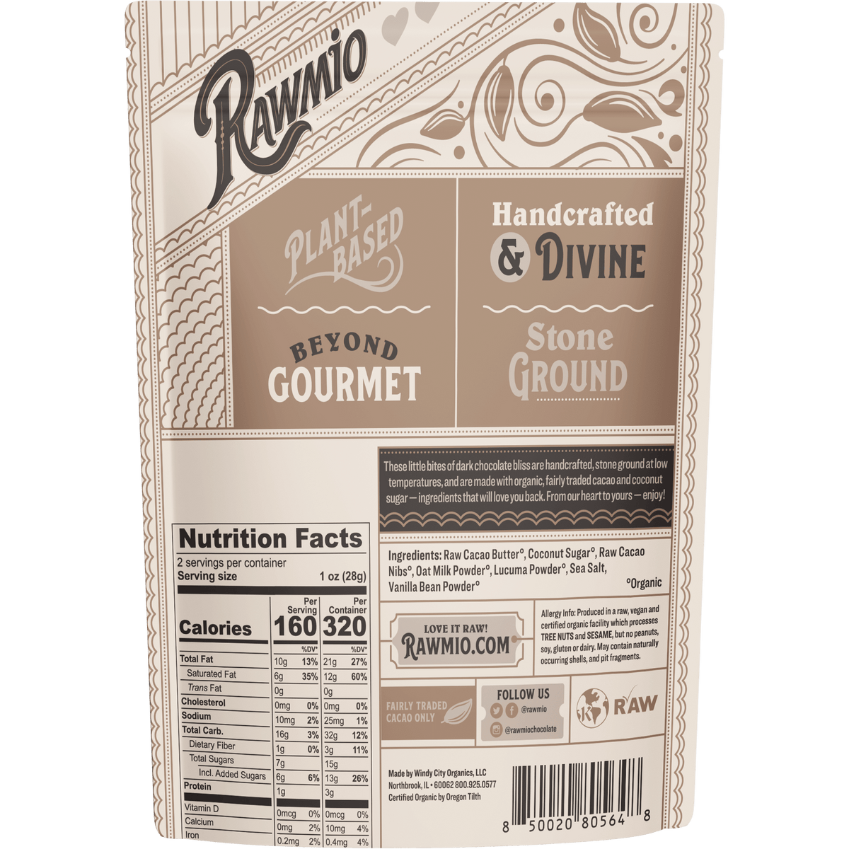 Rawmio Raw Oat Milk Chocolate Hearts 850020805648