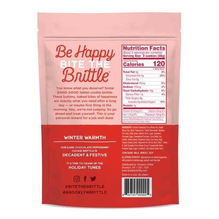 Dark Chocolate Peppermint Italian Cookie Brittle BRO05MINT6
