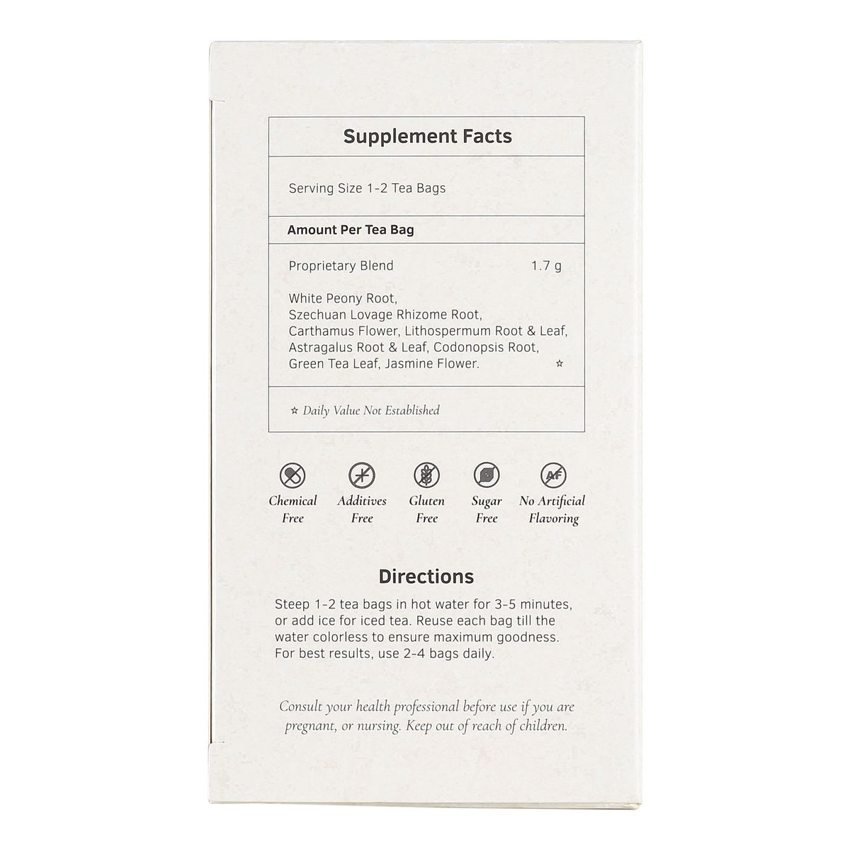 Blood Tonifier & Circulator Herb Tea