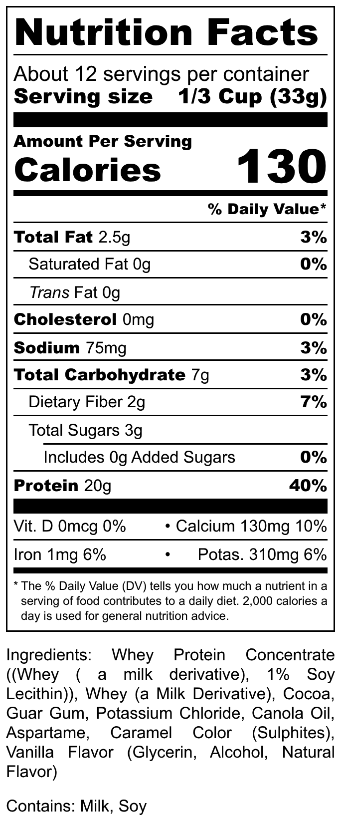 Chocolate Protein Powder - No Added Sugar 19-6850-14oz
