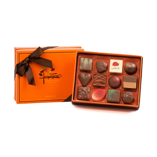 Jacques Torres Chocolate Boxed Bonbons - All Milk Bonbons - 12 pc