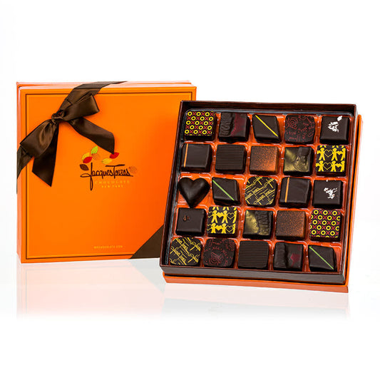 Jacques Torres Chocolate Boxed Bonbons - All Dark Bonbons - 25 pc