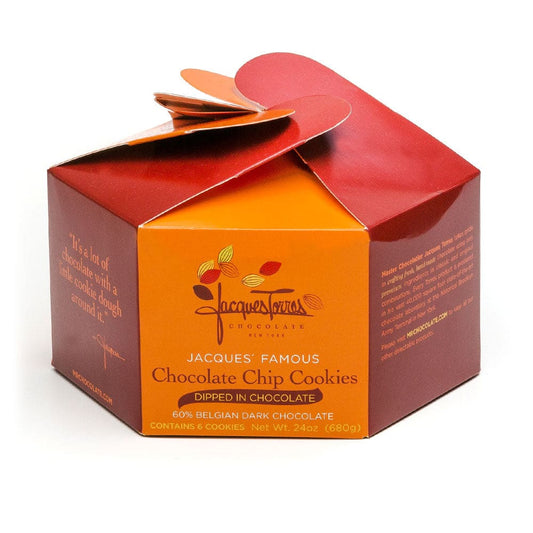 Jacques Torres Chocolate Cookies - Jacques' Famous Chocolate Chip Cookies Dipped in Chocolate