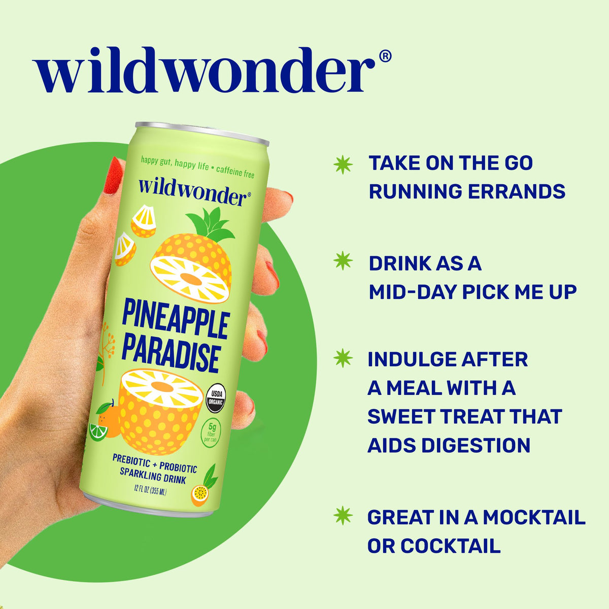 Pineapple Paradise Sparkling Prebiotic + Probiotic Drink PINEAPPLE-PARADISE-1
