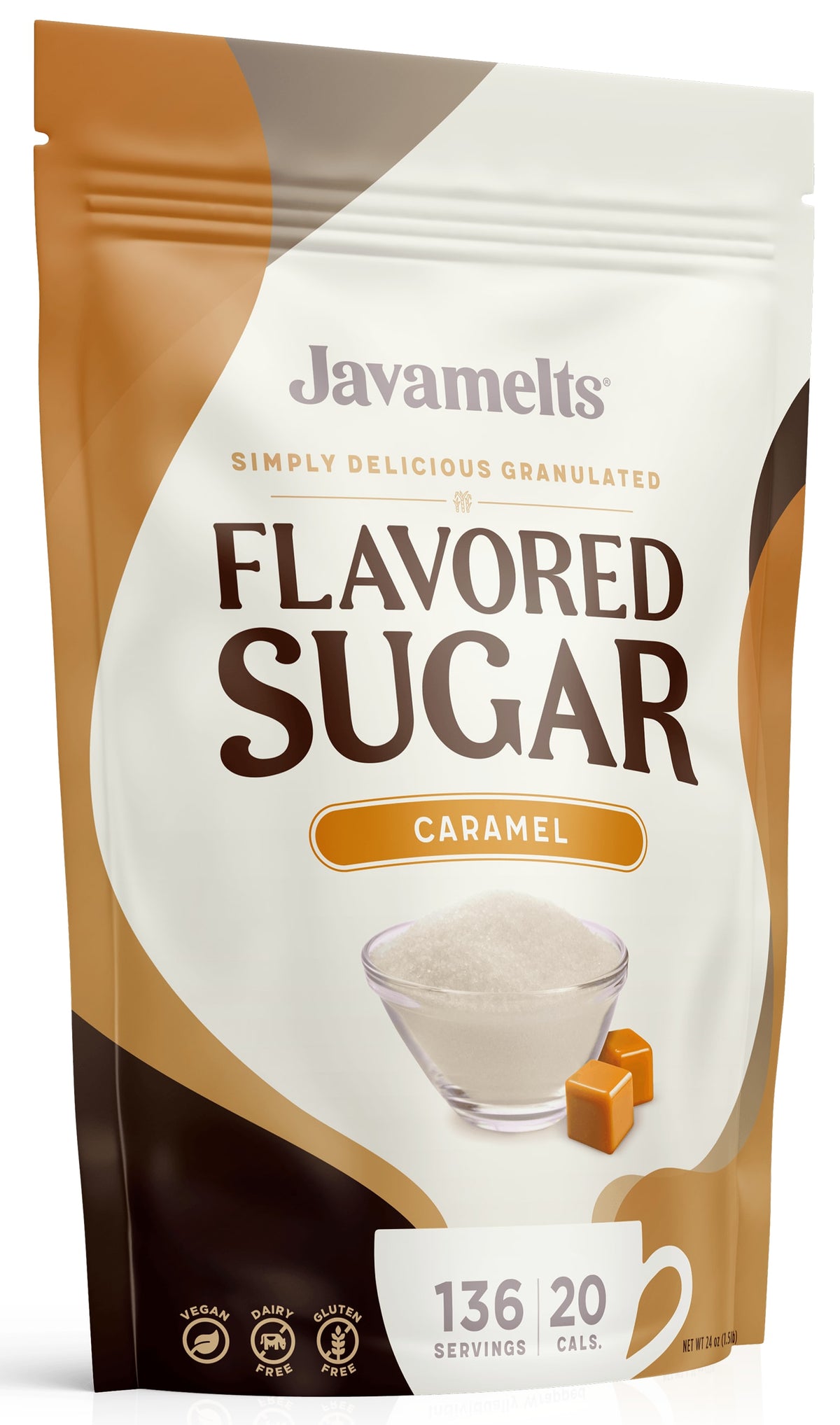 Javamelts Flavored Sugar - Caramel